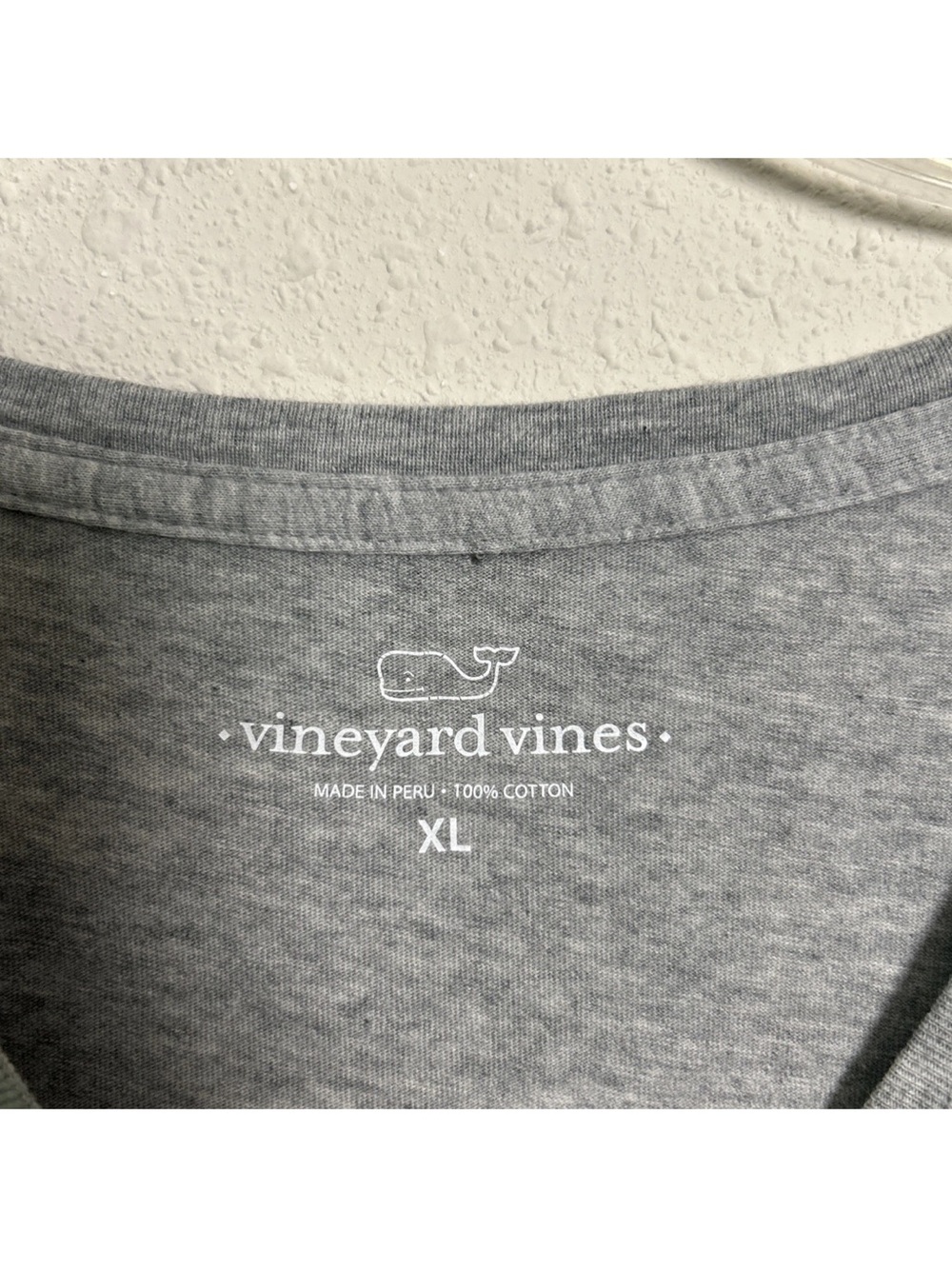 Vineyard Vines Long Sleeve Pocket Shirt Grey Winter Whale Snow Women’s Size XL - Picture 4 of 11